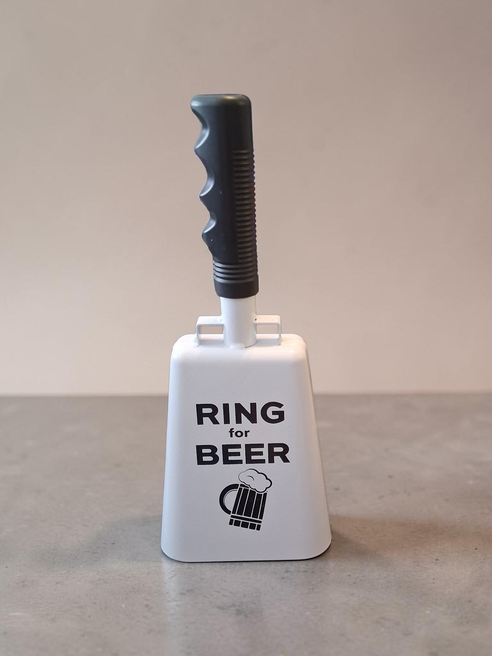 "Ring for Beer" novelty cowbell, Fathers Day Man Cave Football